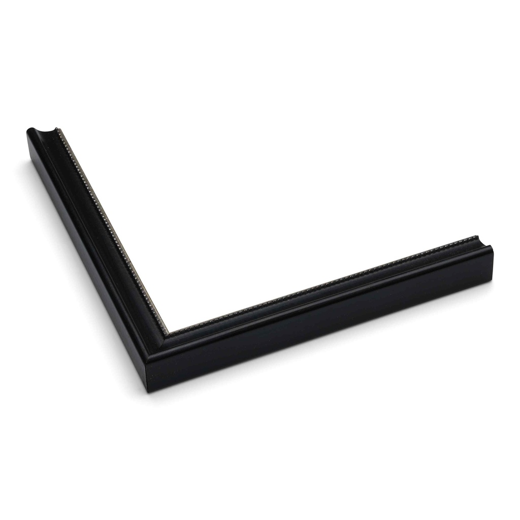 3001 - 1/2"  BLACK W/BEAD