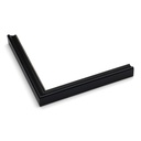 3001 - 1/2"  BLACK W/BEAD