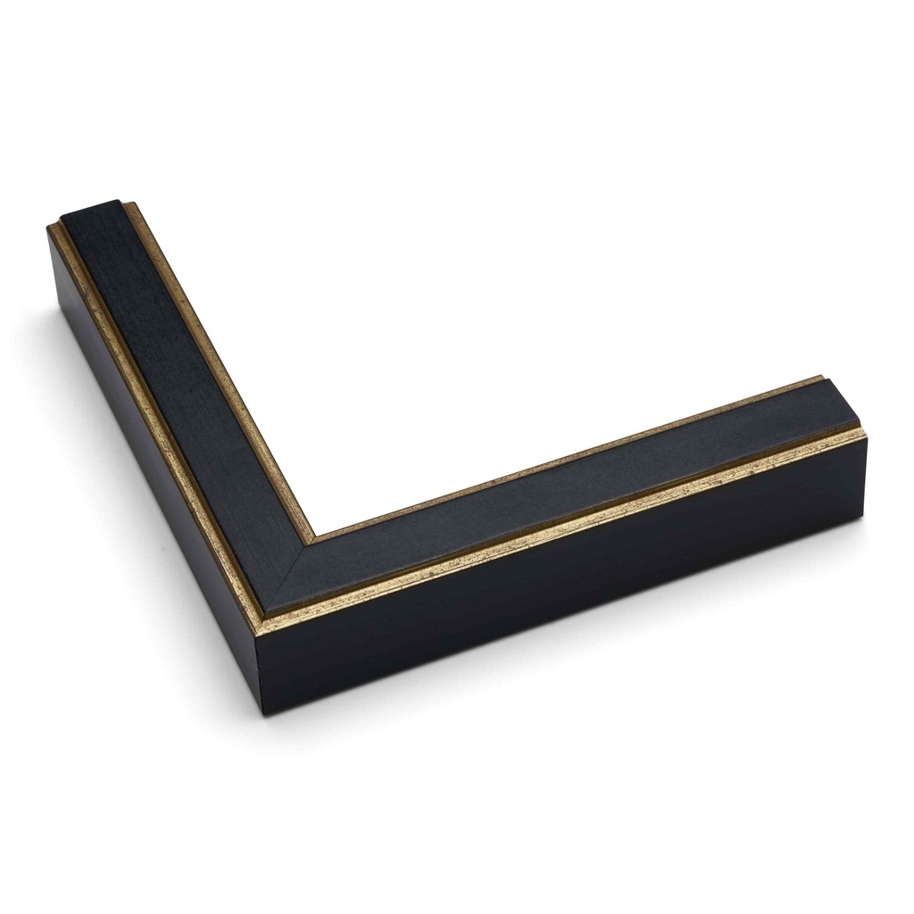 3033 - 1"  GOLD & BLACK CAP