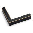 3033 - 1" GOLD & BLACK CAP