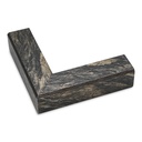 ~DISCONTINUED~ 3061 - 1-3/8" BLACK/GOLD MARBLE
