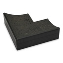 ~DISCONTINUED~ - 3078 - 3-3/4" BLACK TEXTURED SCOOP