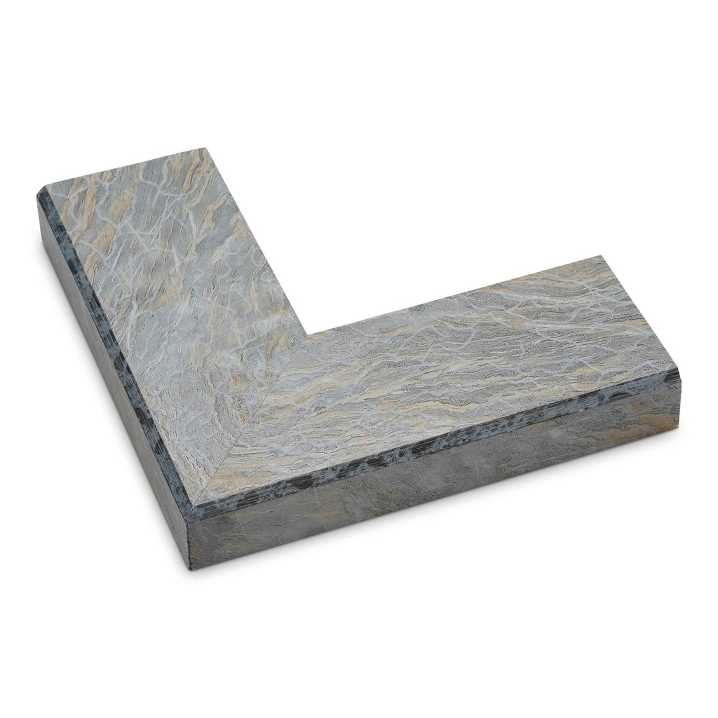 ~DISCONTINUED~ 3065 - 2-1/4" SILVER/WHITE MARBLE