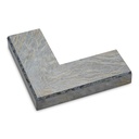 ~DISCONTINUED~ 3065 - 2-1/4" SILVER/WHITE MARBLE