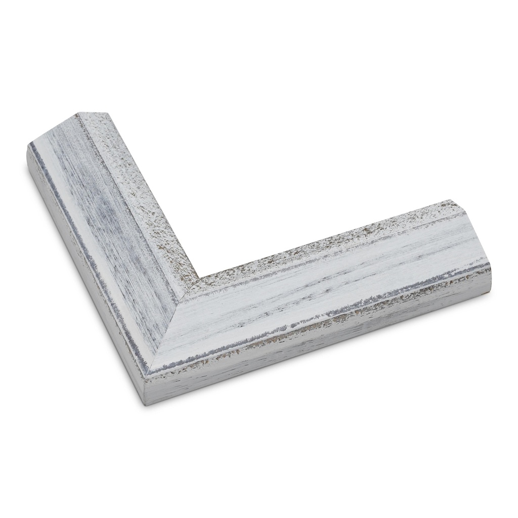 3255 - 1 1/2" White Slope w/ Gold Lip