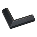 3258 - 1 1/2" Black Slope w/ Gold Lip