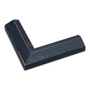 3257 - 1 1/2" Navy Slope w/ Gold Lip