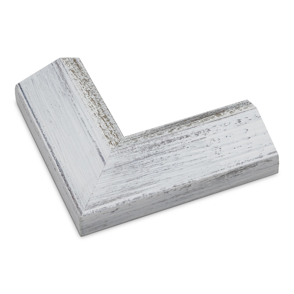 3259 - 2 1/8" White Slope w/ Gold Lip