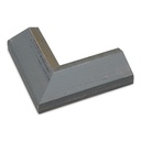 3260 - 2 1/8" Grey Slope w/ Gold Lip