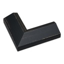 3262 - 2 1/8" Black Slope w/ Gold Lip