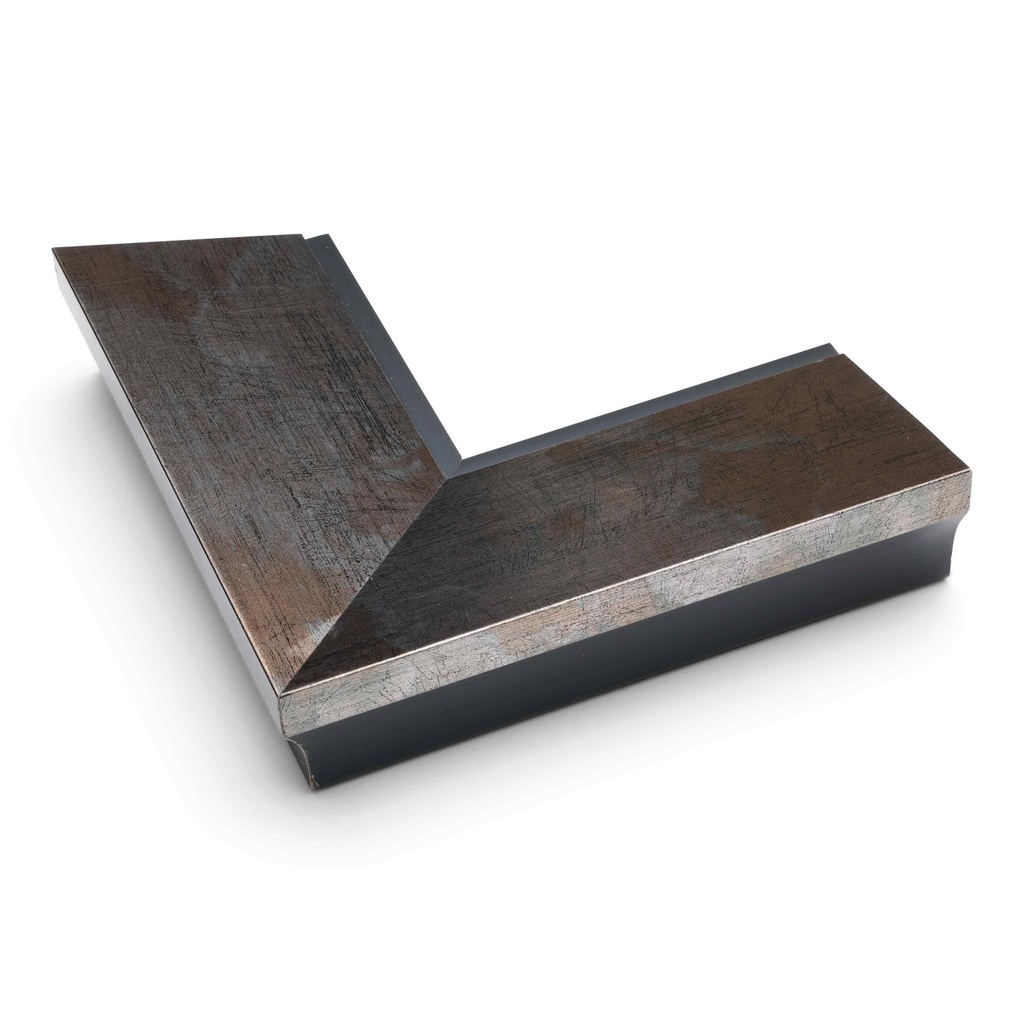 3086 - 2-1/2" SIL/BZ W/BLACK LIP