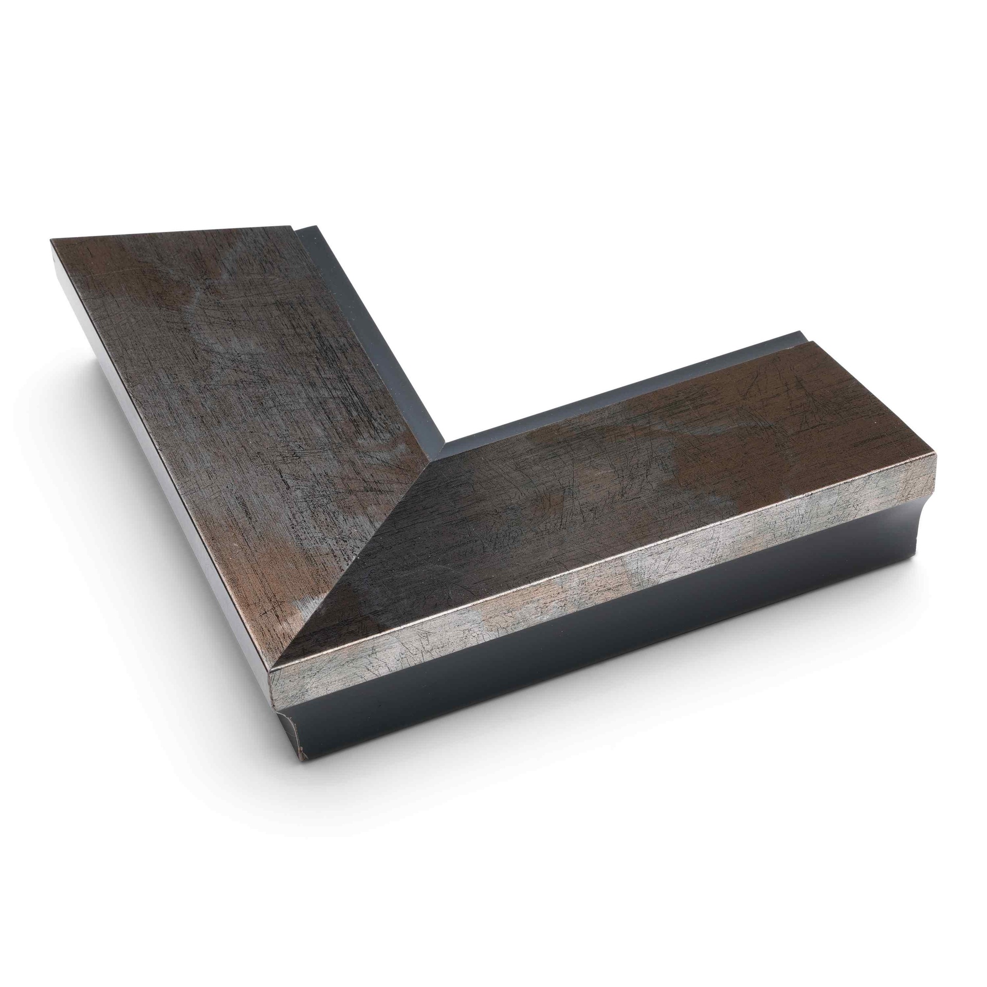 ~CLOSEOUT~ 3086 - 2-1/2" SILVER/BRONZE W/ BLACK LIP