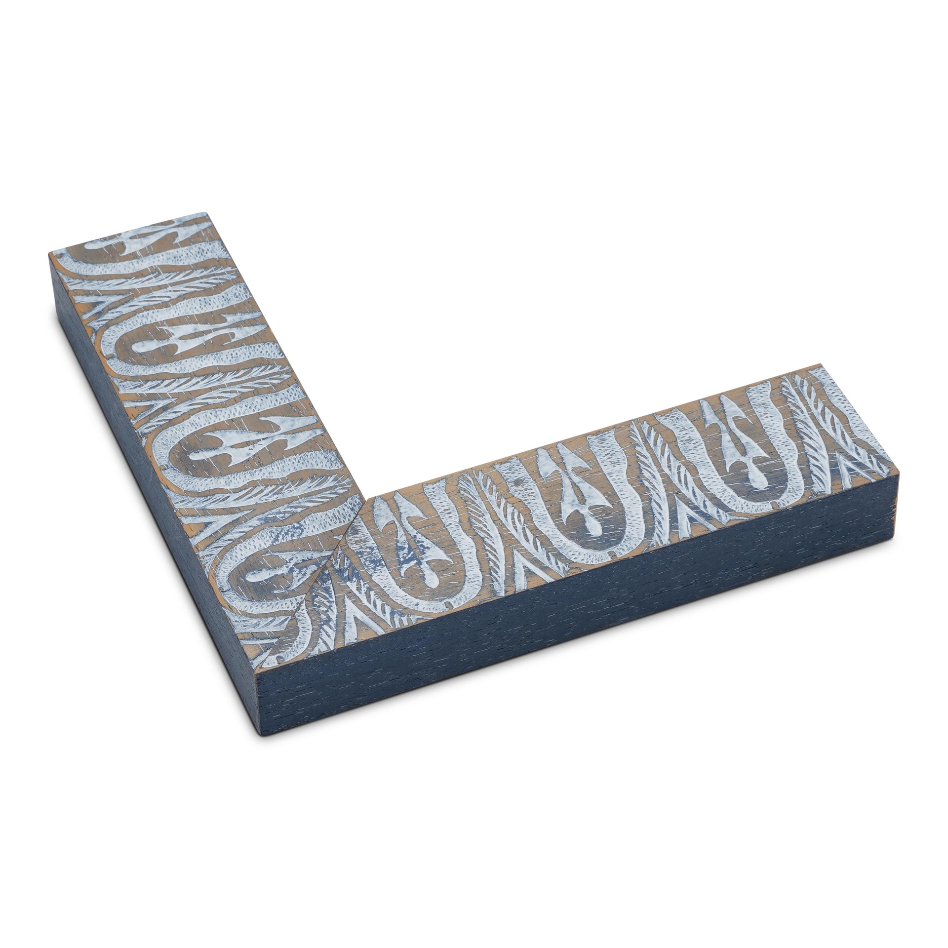 ~DISCONTINUED~ - 2946 - Blue Whitewash w/Design~~~