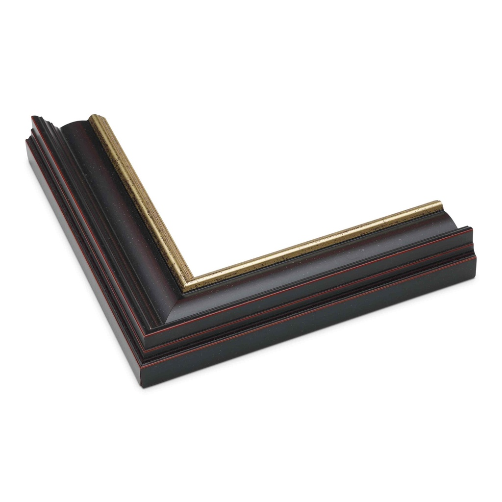 ~DISCONTINUED* - 2100 - 1-1/2  DUSTY BLACK/GOLD LIP***