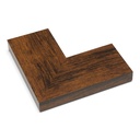 3123 - 2-3/4"  WALNUT FLAT TOP