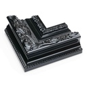 ~CLOSEOUT~ 3149 - 4" BLACK ORNATE LACQUER