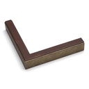 3159 - 3/4" ANT. SIL. W/ TAUPE WASH