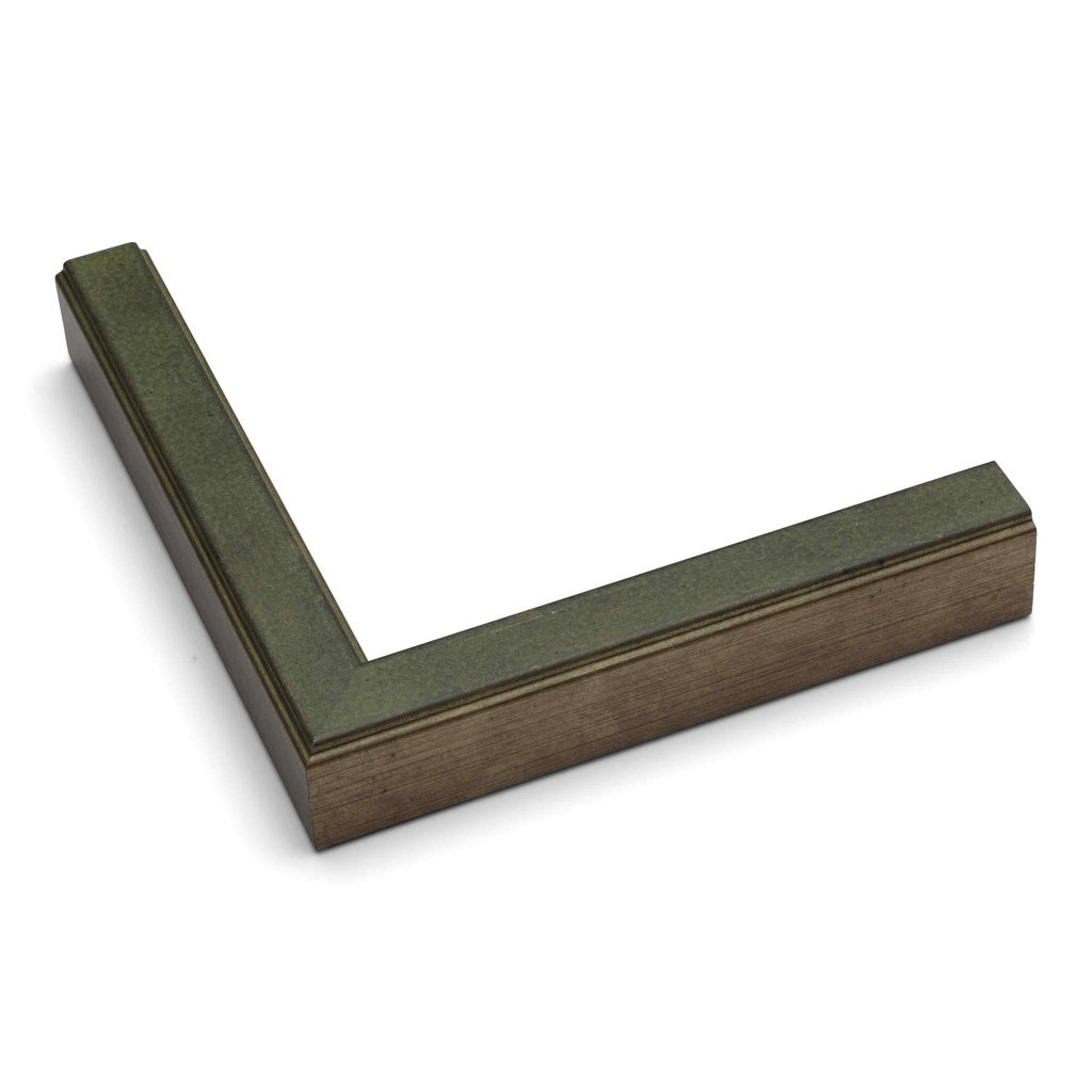 3160 - 3/4" ANT. SILVER W/ GREEN WASH