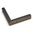 3161 - 3/4" ANT. SILVER W/ DARK GREY WASH