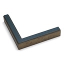 3162 - 3/4" ANT. SILVER W/ DARK BLUE WASH