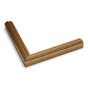 3189 - 7/8" GOLD DUTCH RIPPLE