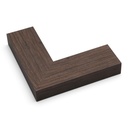 ~DISCONTINUED~ 3200 - 2" FLT ESPRESSO SILVER BEVEL LIP