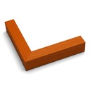 3238 - 1" YELLOW W/ RIDGES