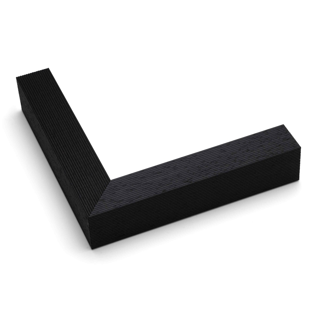 3242 - 1" BLACK W/ RIDGES