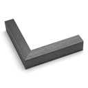 3244 - 1"  SILVER W/RIDGES