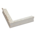 3322 - 1-1/4" White And Silver Vatican