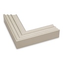 3324 - 2" Khaki with Silver Marquee