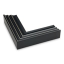 3323 - 2" Black with Silver Marquee