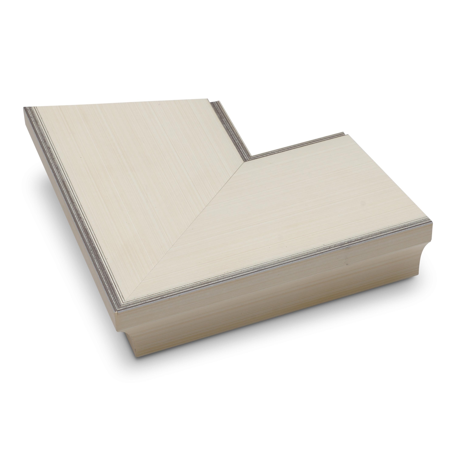 4018 - 4" OFF WHITE W/ SILVER EDGE