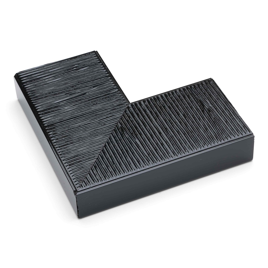 4020 - 3"  BLACK GROOVED LACQUER