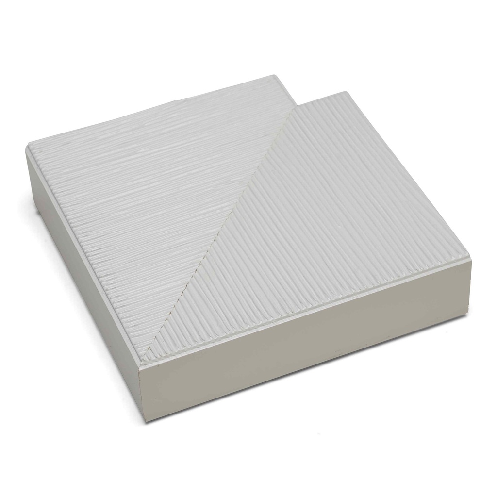4021 - 5" WHITE GROOVED LACQUER