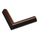 5010 - 1-1/4"  LT. WALNUT W/GLD.LIP