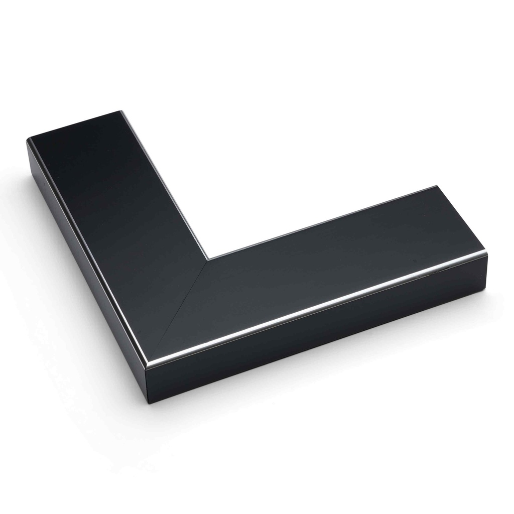 5045 - 1-7/8" BLACK W/ SILVER EDGE