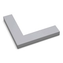 5075 - 1-1/4" WHITE FLAT TOP