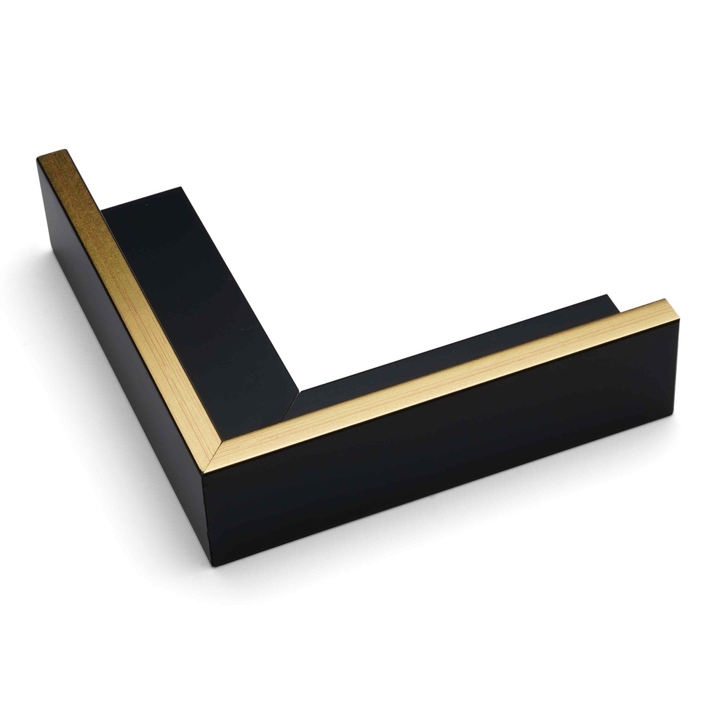 ~DISCONTINUED~ - 2485 - 1-3/16 DEEP BLACK FLOATER/GOLD TOP