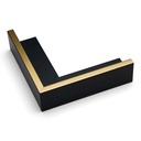 2485 - 1-3/4 BLACK FLOATER/GOLD TOP