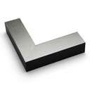 5084 - 1-5/8" SILVER FLAT TOP
