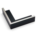 2486 - 1-3/4 BLACK FLOATER/SILV TOP
