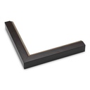 ~CLOSEOUT~ 5117 - 7/8" ESPRESSO W/ SILVER LIP