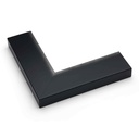 ~CLOSEOUT~ - 5132 - 1-5/8"  BLK.W/SILVER EDGE