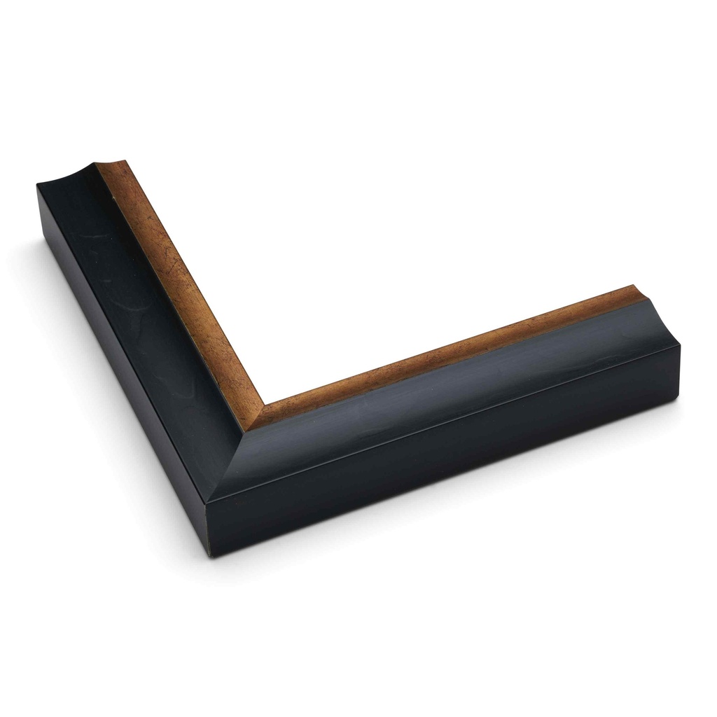 5163 - 1-1/4" BLACK W/ GOLD LIP