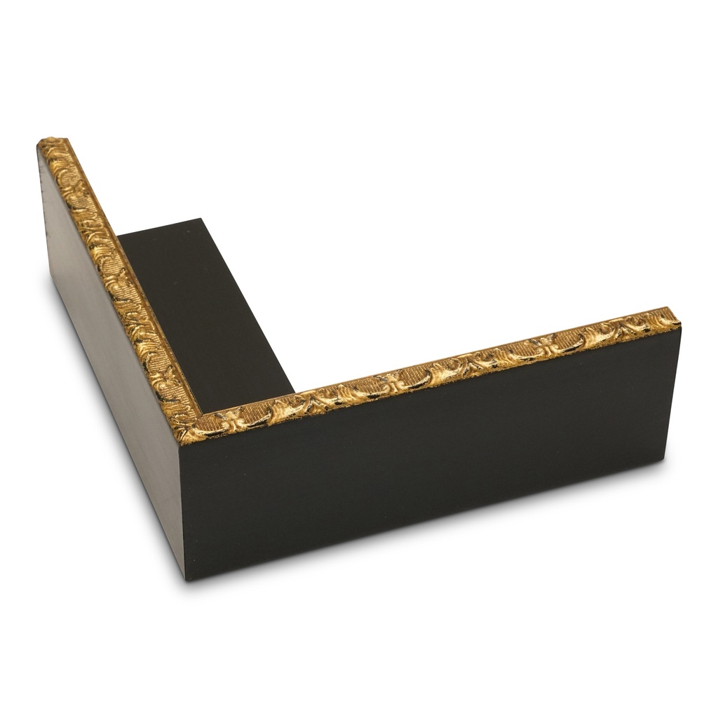 3449 - 1-3/4" Deep Black with Gold Ornate - Signature Floaters