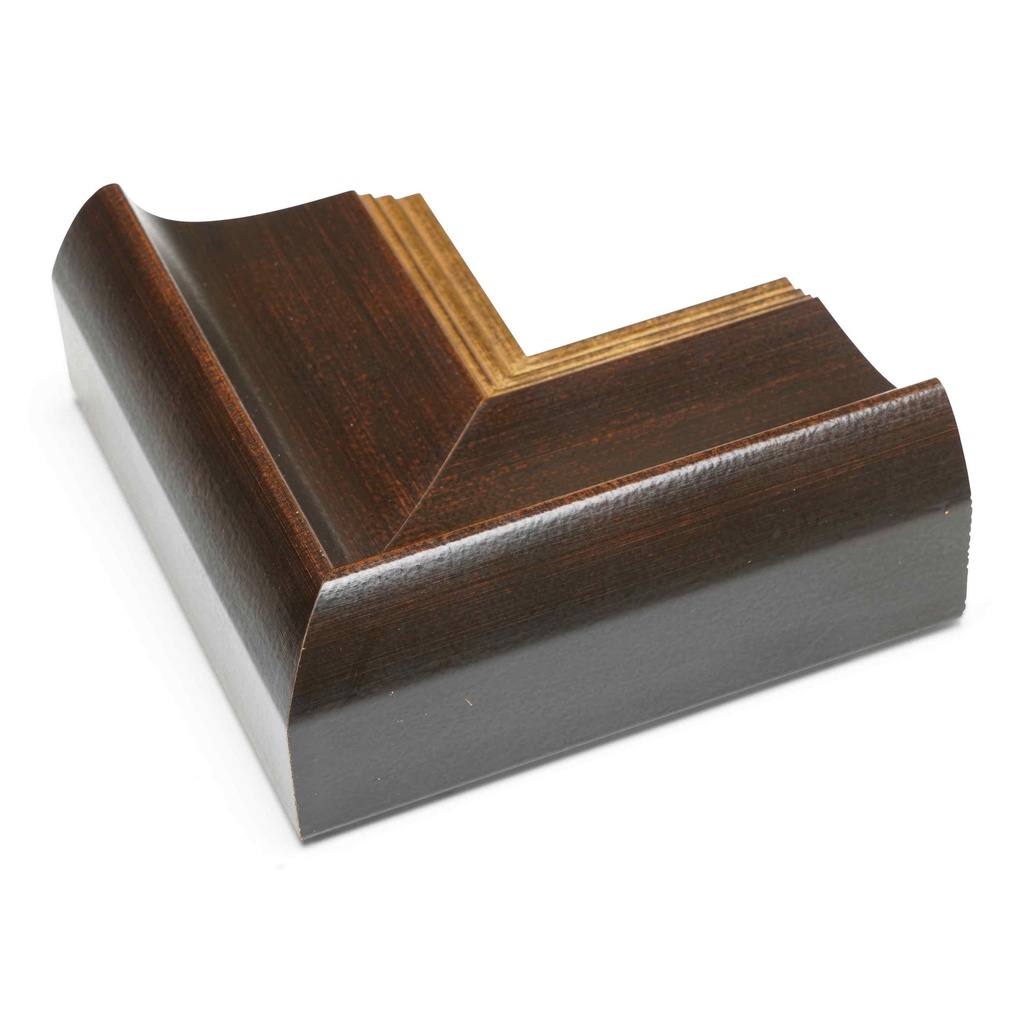 8020 - 3-1/2" BROWN W/GOLD LIP