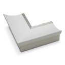 8022 - 3" WHITE W/SILVER LIP