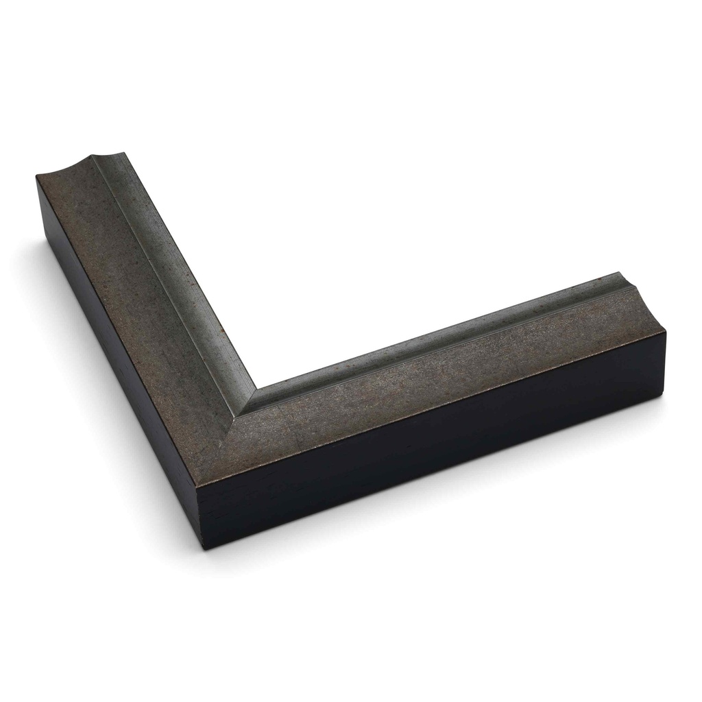 2542 - 1-1/4" DARK GREY W/ SILVER LIP
