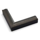 2542 - 1-1/4" DARK GREY W/ SILVER LIP